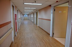 Clean and bright ward corridor