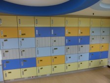 The lockers can provide the opportunities for the patients to organize their personal belongings.